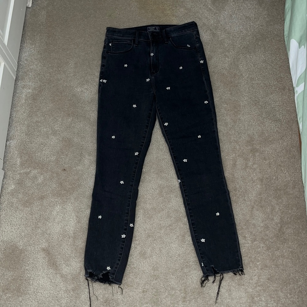 Abercrombie & Fitch “High Rise Super Skinny Ankle” Jeans